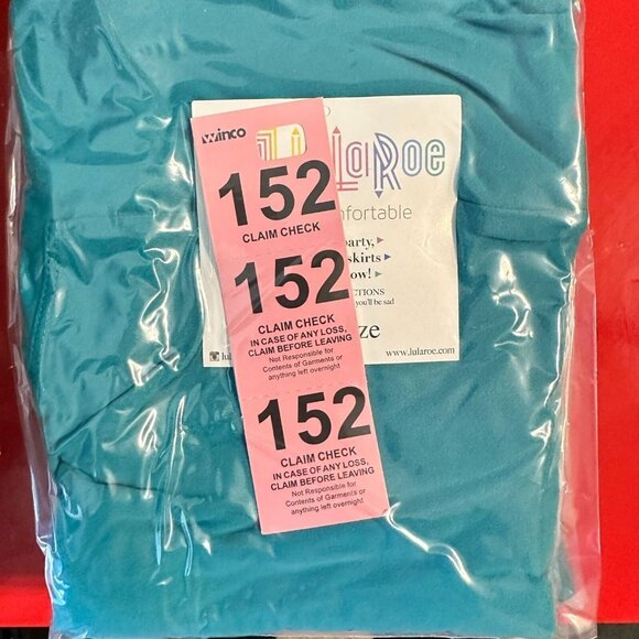 LuLaRoe Leggings Teal Blue Solid Color HTF Unicorn One Size OS Turquoise - Picture 5 of 14